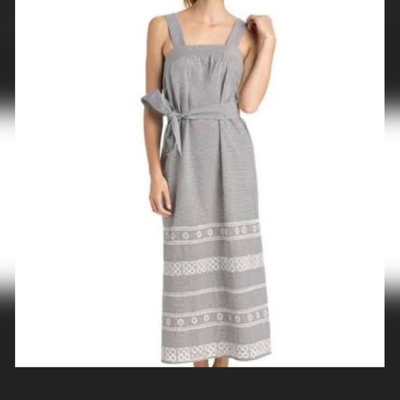 Vineyard Vines -  NWT Maxi Stripes Sun Dress - Size 6 With Belt - Picture 1 of 9
